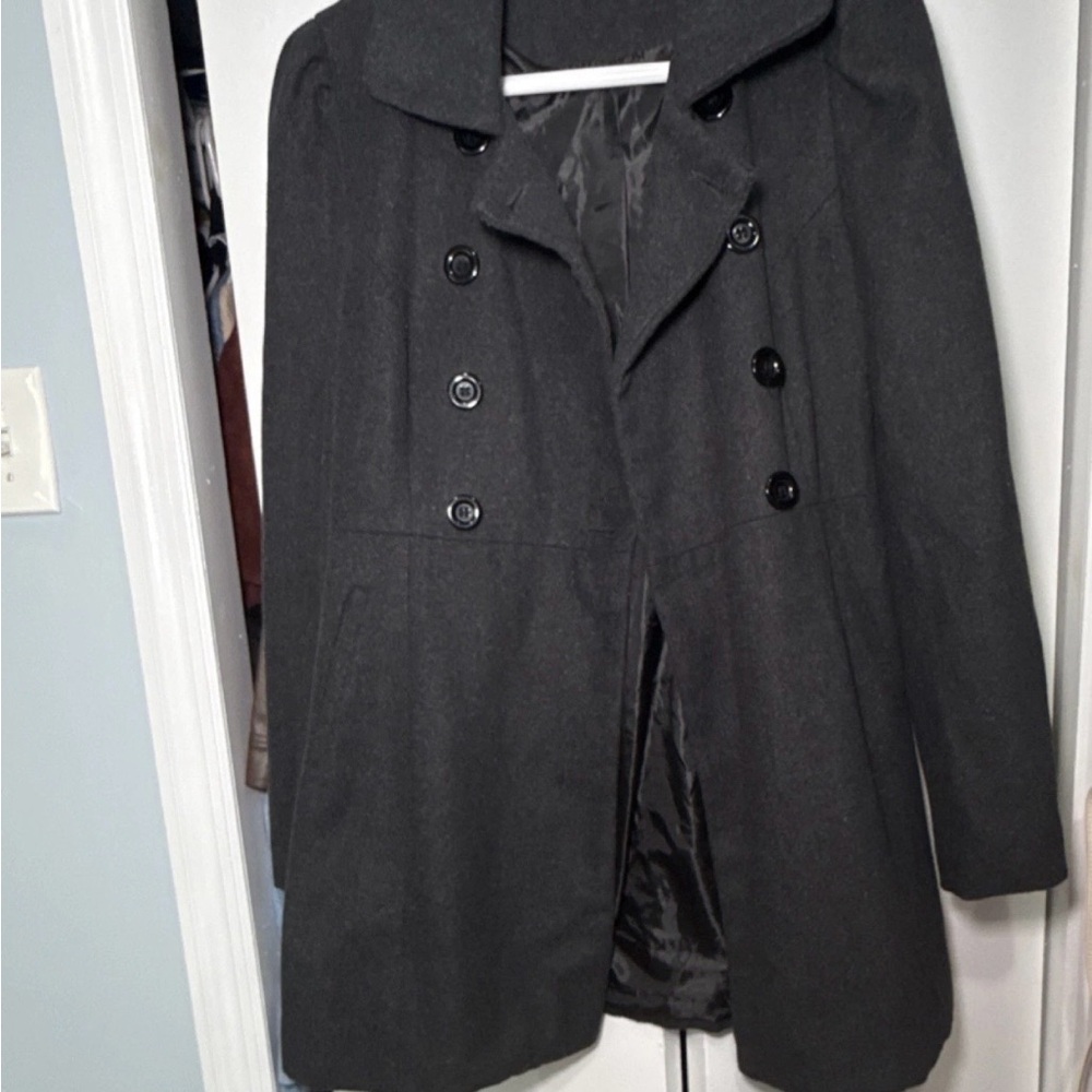 Ambiance Black Trench Coat